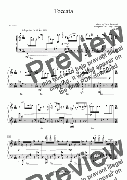 page one of Toccata Op.15