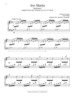 page one of Ave Maria (Piano Solo)