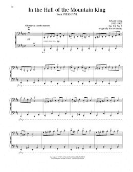 page one of In The Hall Of The Mountain King (Piano Solo)