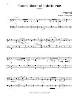 page one of Funeral March Of A Marionette (Piano Solo)