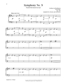 page one of Symphony No. 9, Fourth Movement (Piano Solo)