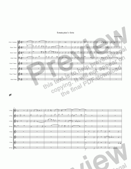 page one of Gabrieli: Sonata pian' e forte