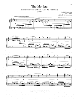 page one of The Moldau (Piano Solo)