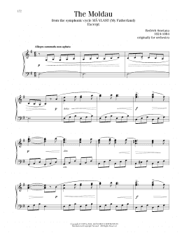 page one of The Moldau (Piano Solo)