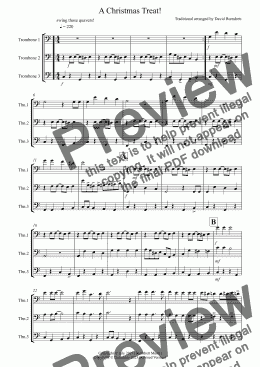 page one of A Christmas Treat! for Trombone Trio