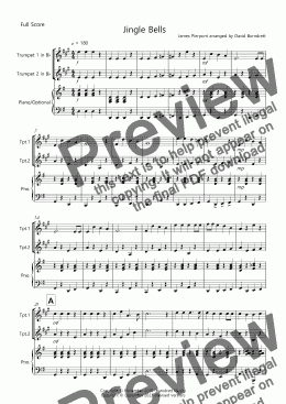 page one of Jingle Bells (Easy Version!) for Trumpet Duet