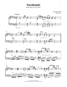 page one of Sarabande (Educational Piano)