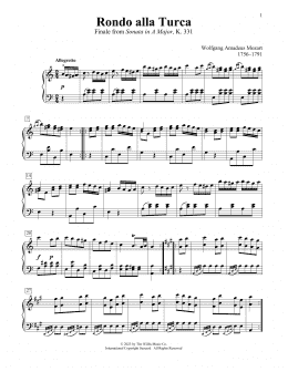 page one of Rondo Alla Turca (Educational Piano)