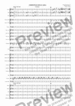 page one of CHRISTMAS HOLLY (JIG) - Orchestra