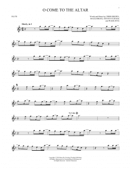 page one of O Come To The Altar (Flute Solo)