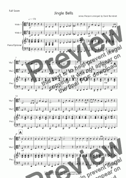 page one of Jingle Bells (Easy Version!) for Viola Duet