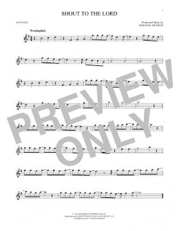 page one of Shout To The Lord (Alto Sax Solo)