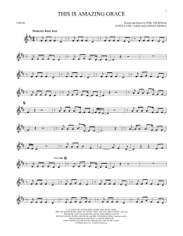 page one of This Is Amazing Grace (Violin Solo)