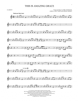 page one of This Is Amazing Grace (Clarinet Solo)