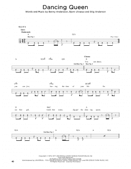 page one of Dancing Queen (Easy Bass Tab)