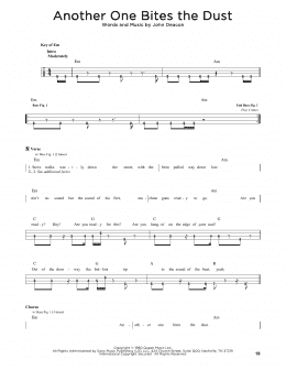 page one of Another One Bites The Dust (Easy Bass Tab)