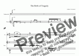 page one of The Birth of Tragedy - Score and parts