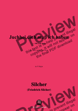 page one of Silcher-Juchhei,dich muβ ich haben,for Voice(ad lib.) and Piano