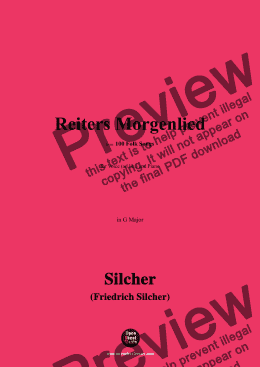 page one of Silcher-Reiters Morgenlied,for Voice(ad lib.) and Piano