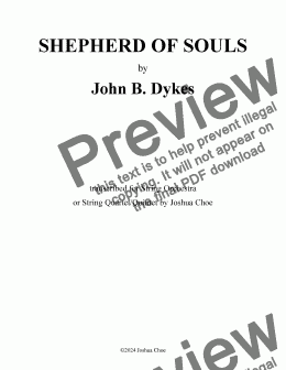 page one of Shepherd of Souls