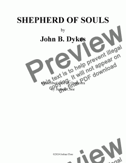 page one of Shepherd of Souls