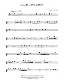 page one of Graves Into Gardens (Flute Solo)