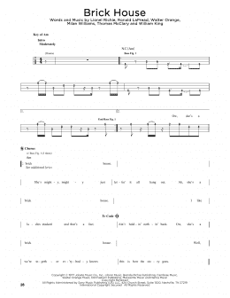 page one of Brick House (Easy Bass Tab)