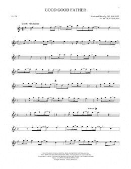 page one of Good Good Father (Flute Solo)