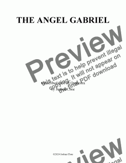 page one of The Angel Gabriel from Heaven Came