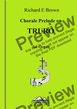 page one of Chorale Prelude on Truro