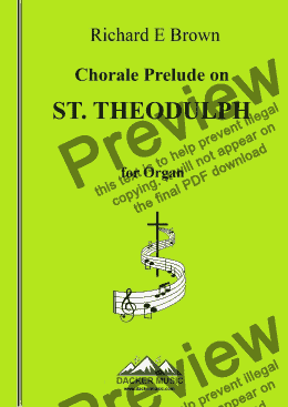 page one of Chorale Prelude on St. Theodulph