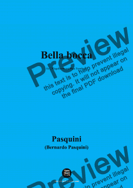 page one of B. Pasquini-Bella bocca,for 2 Flugelhorns and Bass Trombone