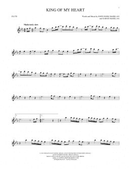 page one of King Of My Heart (Flute Solo)