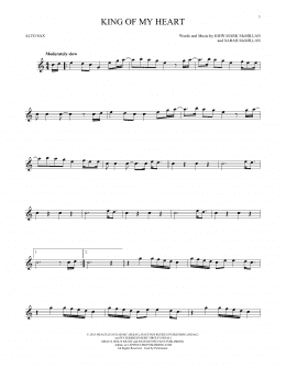 page one of King Of My Heart (Alto Sax Solo)