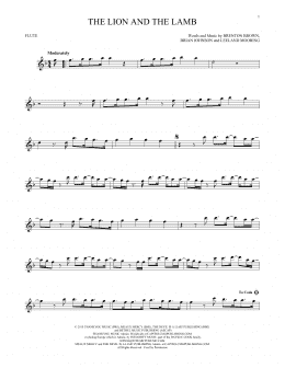 page one of The Lion And The Lamb (Flute Solo)