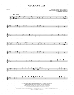 page one of Glorious Day (Flute Solo)