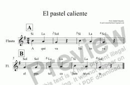 page one of El pastel caliente