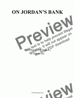 page one of On Jordan's Bank