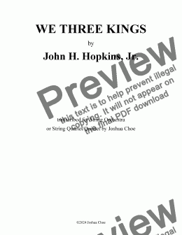 page one of We Three Kings