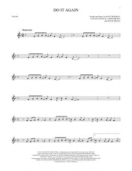 page one of Do It Again (Violin Solo)