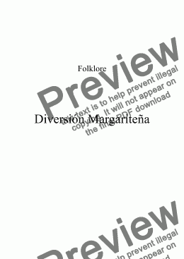 page one of Diversión Margariteña