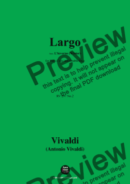 page one of Vivaldi-Largo,RV 297 No.2,for Flute,Cello and Double Bass