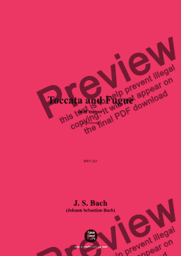 page one of J. S. Bach-Toccata and Fugue,BWV 565,for Orchestra