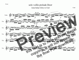 page one of voilin prelude no 1 dorian