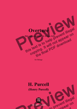 page one of H. Purcell-Overture,for Strings