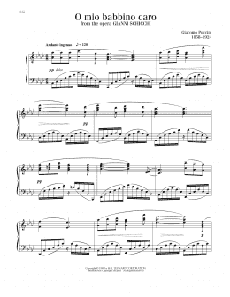 page one of O Mio Babbino Caro (Piano Solo)