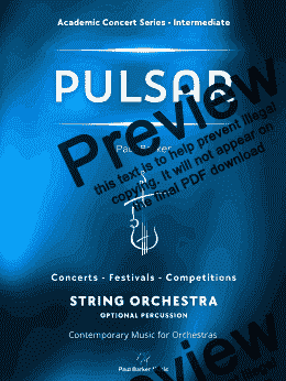 page one of Pulsar  (String Orchestra)