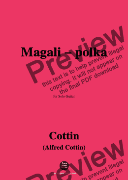 page one of Cottin-Magali-polka,for Guitar