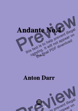 page one of Adam Darr-Andante No.4,for Guitar