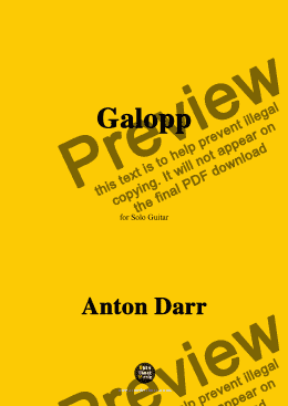 page one of Adam Darr-Galopp,for Guitar